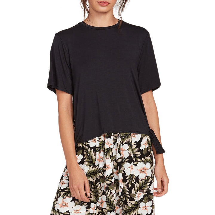 Volcom x Coco Ho Side-Tie Short-Sleeve Top - Women's Black