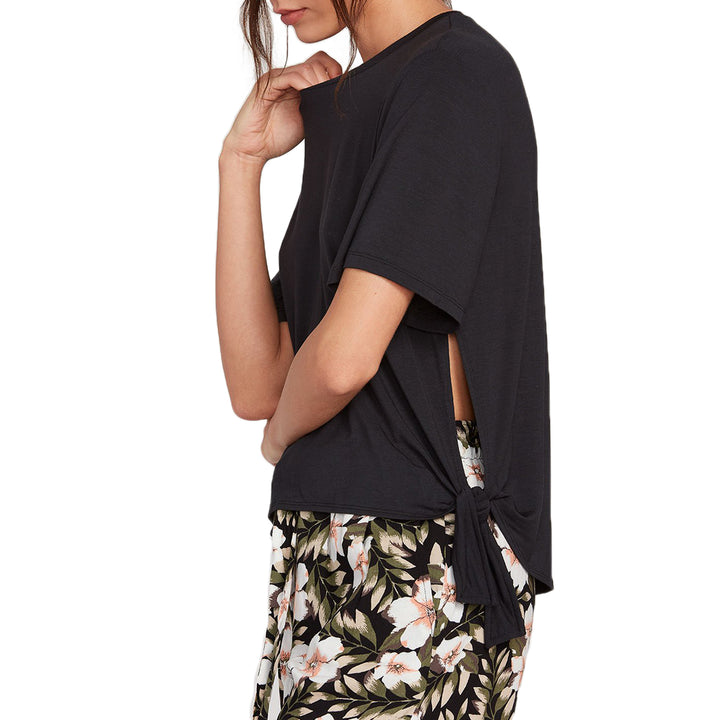 Volcom x Coco Ho Side-Tie Short-Sleeve Top - Women's Black