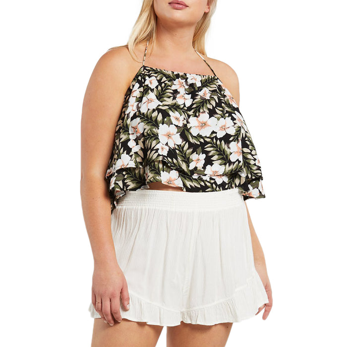 Volcom x Coco Ho Smocked Shorts - Women's White