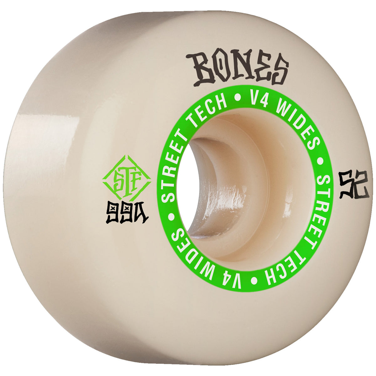Bones Ninety-Nines STF Wide 99a V4 Skateboard Wheels