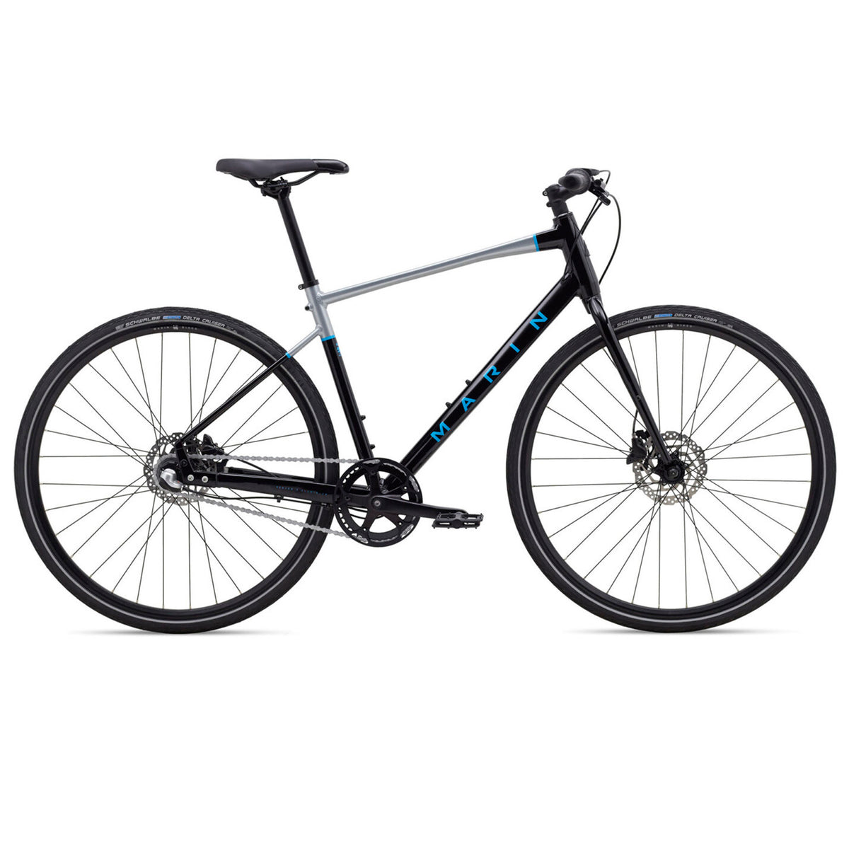 Marin Presidio 1 Complete Bike 2020 Gloss Black/Charcoal/Cyan