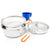 GSI Outdoors Glacier Stainless 1 Person Mess Kit Stainless