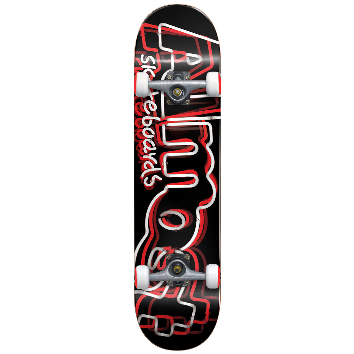 Almost Neon FP Black/White 8.0 Skateboard Complete