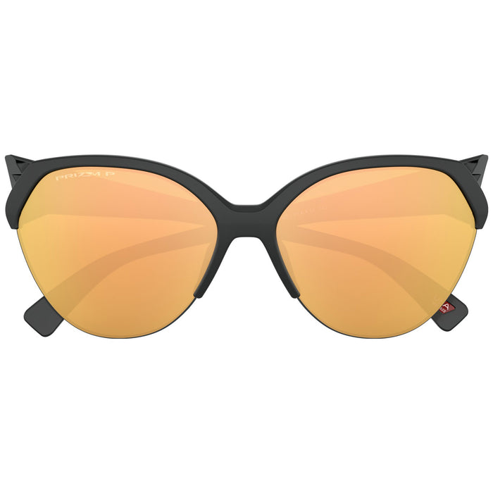 Oakley Trailing Point Sunglasses - Women's Matte Black/Prizm Rose Gold Polarized