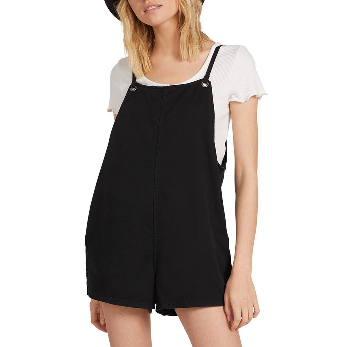 Volcom x Coco Ho Twill Romper - Women's Black