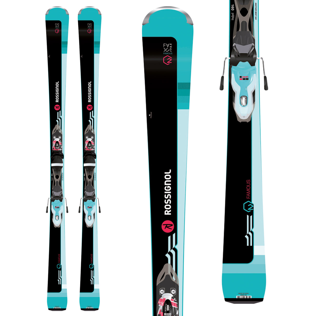 Rossignol Famous 2 Skis + Xpress 10 Bindings - Women's 2019