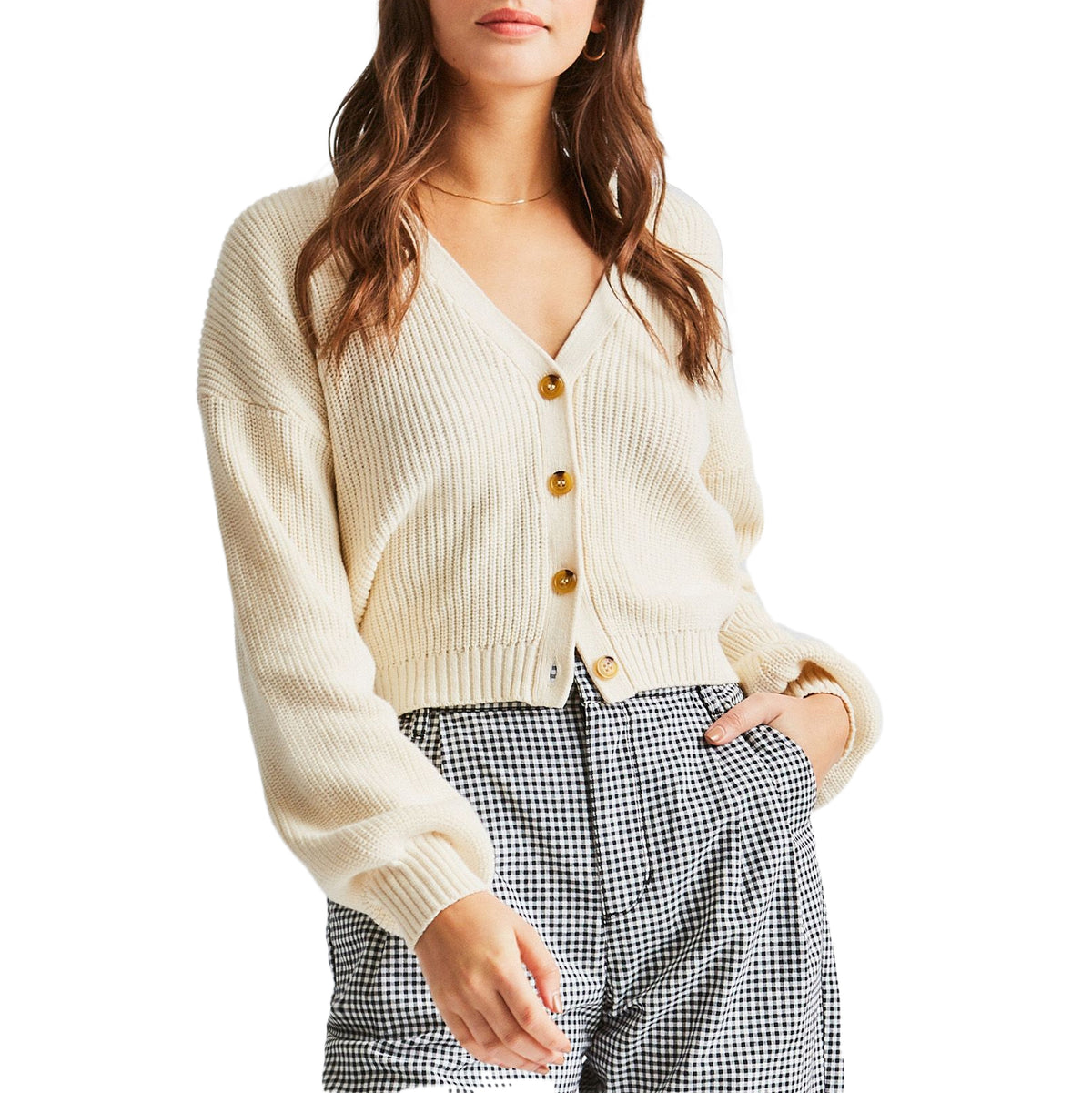Brixton Barrio Cardigan - Women's Dove