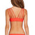Volcom Simply Solid V-Neck Bikini Top - Women's Electric Coral
