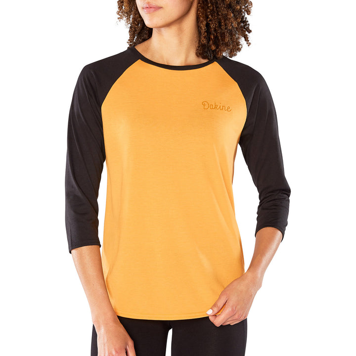 Dakine 3/4 Raglan Tech T-Shirt - Women's Golden Glow