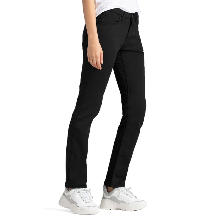 DU/ER No Sweat Slim Straight Pants - Women's Black
