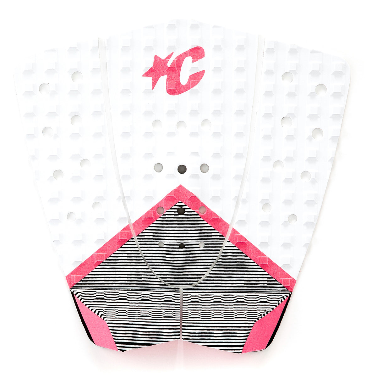 Creatures of Leisure Stephanie Gilmore Traction Pad White Stripe Pink