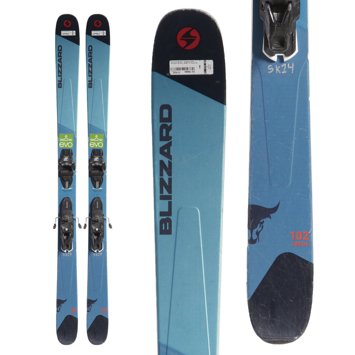Blizzard Rustler 10 Skis + Armada Warden MNC 13 Demo Bindings 2019