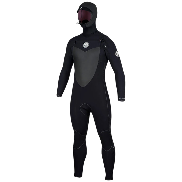 Rip Curl 5/4 Flashbomb Hooded Wetsuit Black
