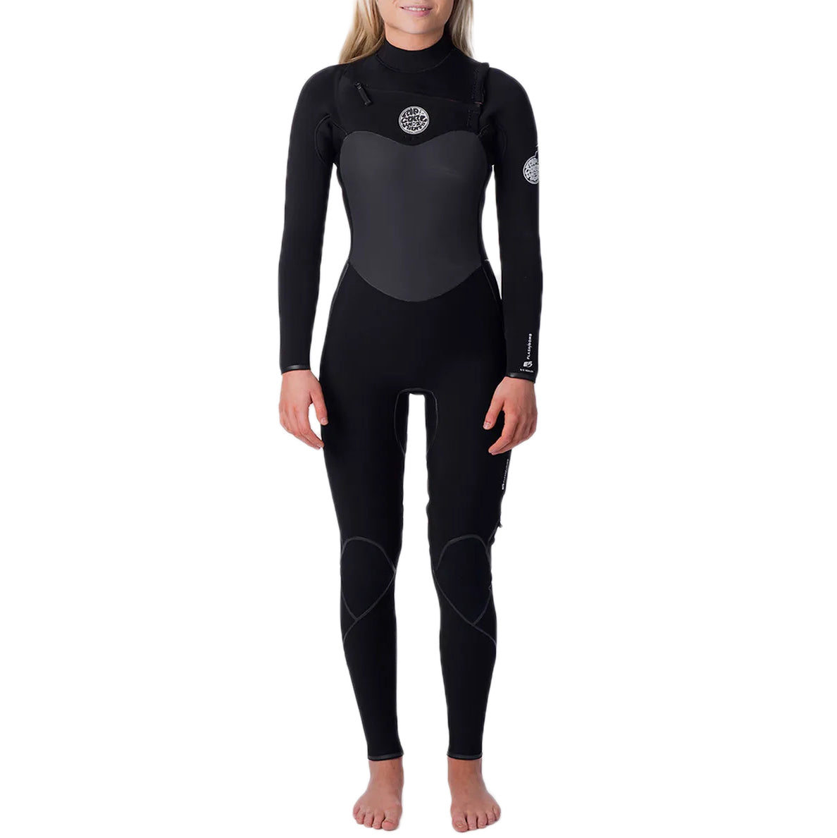 Rip Curl 4/3 Flashbomb Chest Zip Wetsuit - Women's Black