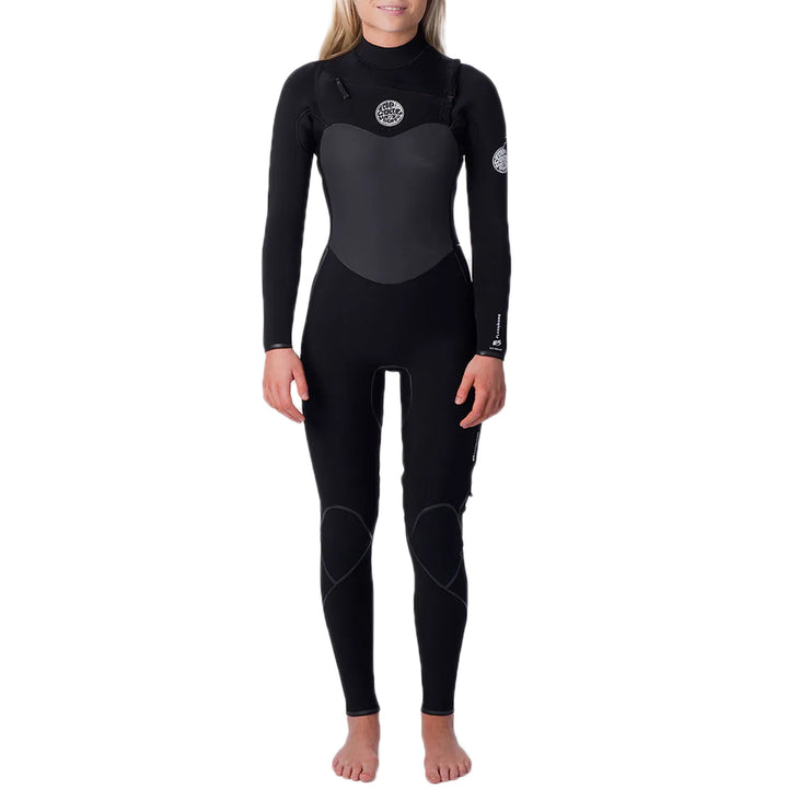 Rip Curl 4/3 Flashbomb Chest Zip Wetsuit - Women's Black