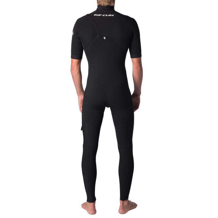 Rip Curl 2mm E Bomb Zip Free Short Sleeve Wetsuit Black