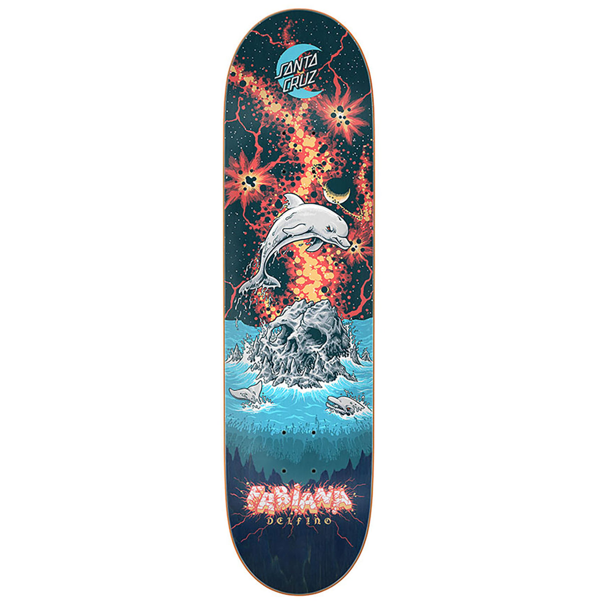 Santa Cruz Delfino Island 8.25 Skateboard Deck