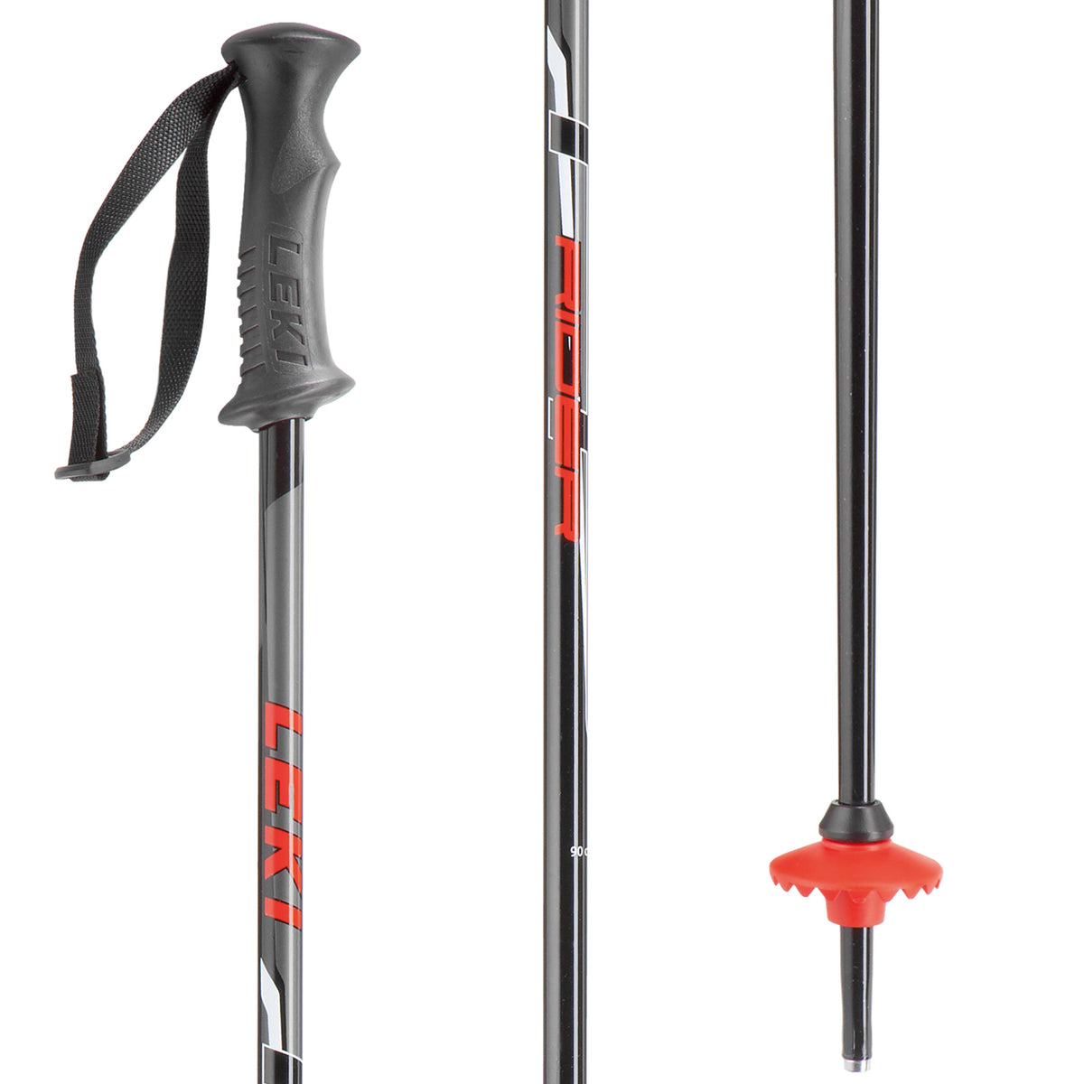 Leki Rider Ski Poles - Boys' 2019 Black/Red