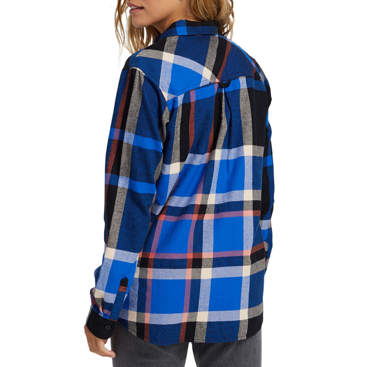 Burton Grace Flannel Shirt - Women's Dress Blue Oversize Plaid