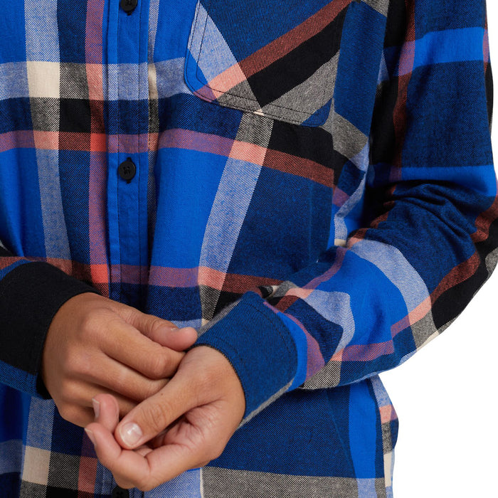 Burton Grace Flannel Shirt - Women's Dress Blue Oversize Plaid