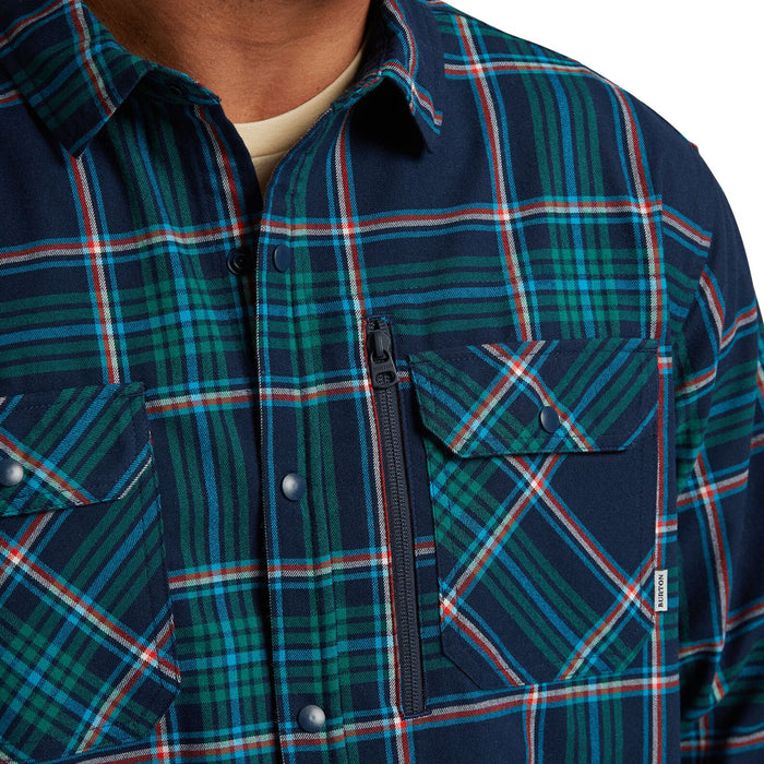 Burton Brighton Performance Long-Sleeve Flannel Dress Blue Classic