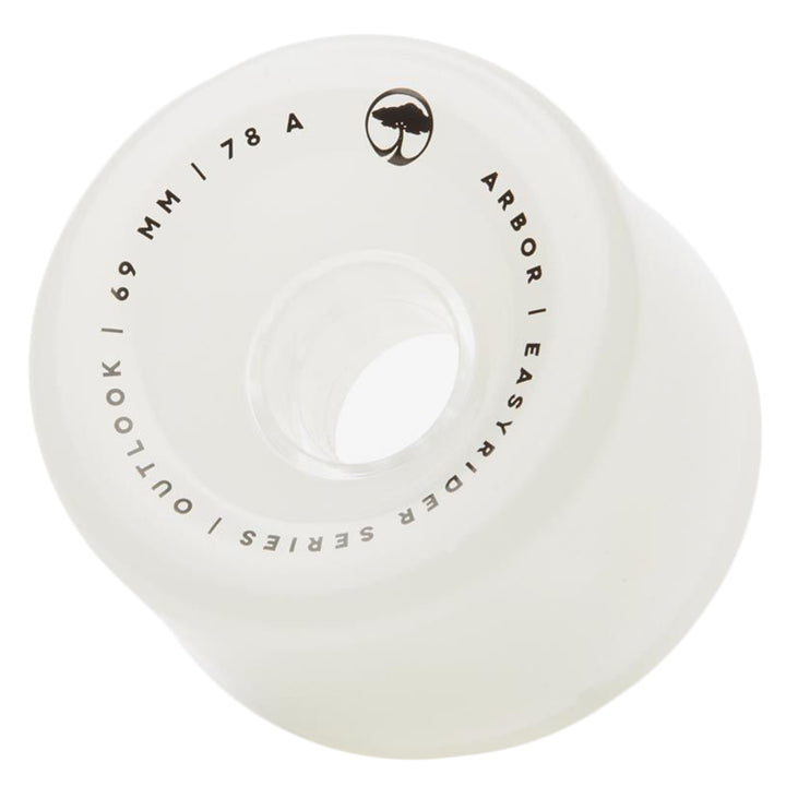 Arbor Easy Rider Outlook 69mm Longboard Wheels Ghost White