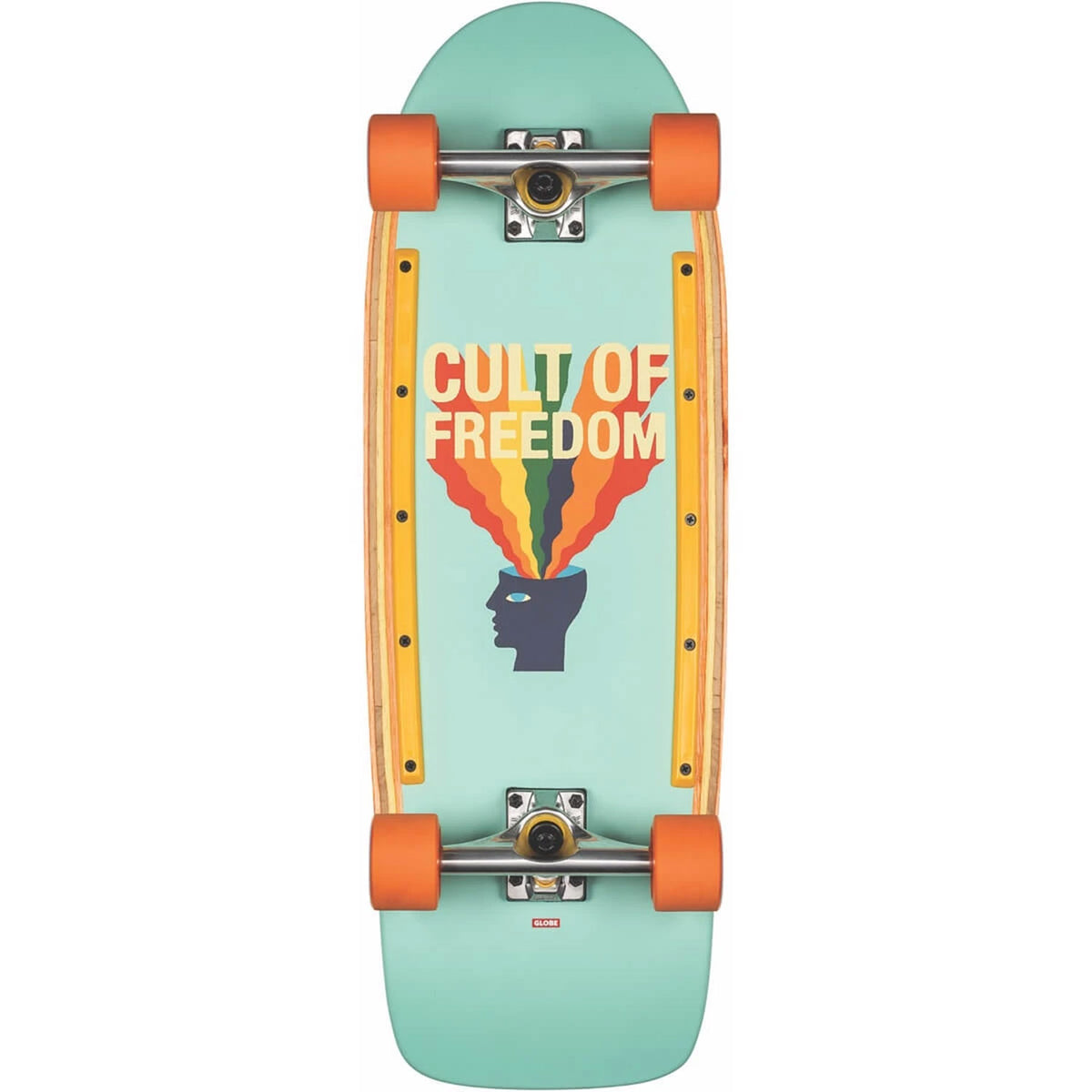 Globe Burner Cruiser Skateboard Complete Cult of Freedom/Explode