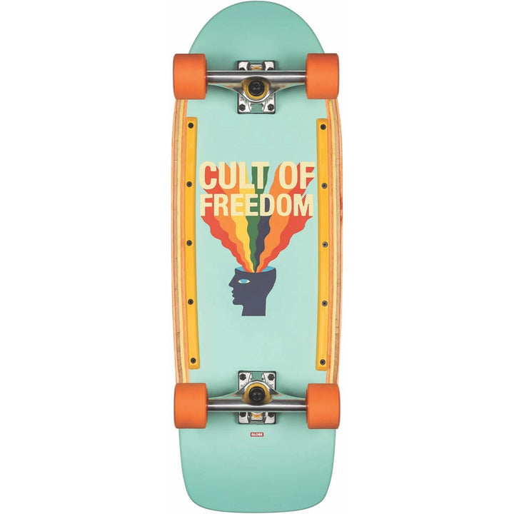 Globe Burner Cruiser Skateboard Complete Cult of Freedom/Explode