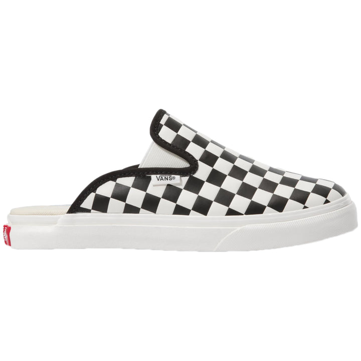 Vans Mule SF Shoes - Women's (Leather Checkerboard) Black/White