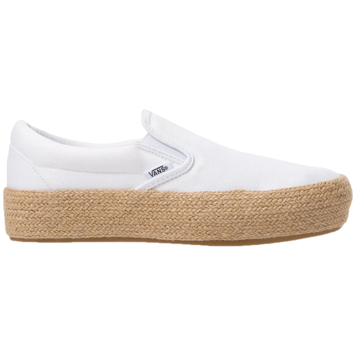 Vans Slip-On Platform ESP SF Shoes - Women's (Linen) True White