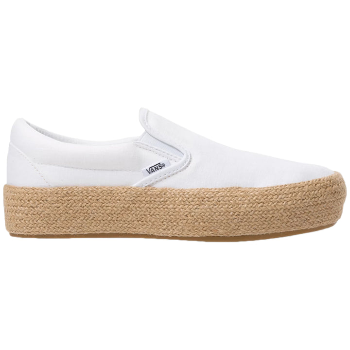 Vans Slip-On Platform ESP SF Shoes - Women's (Linen) True White