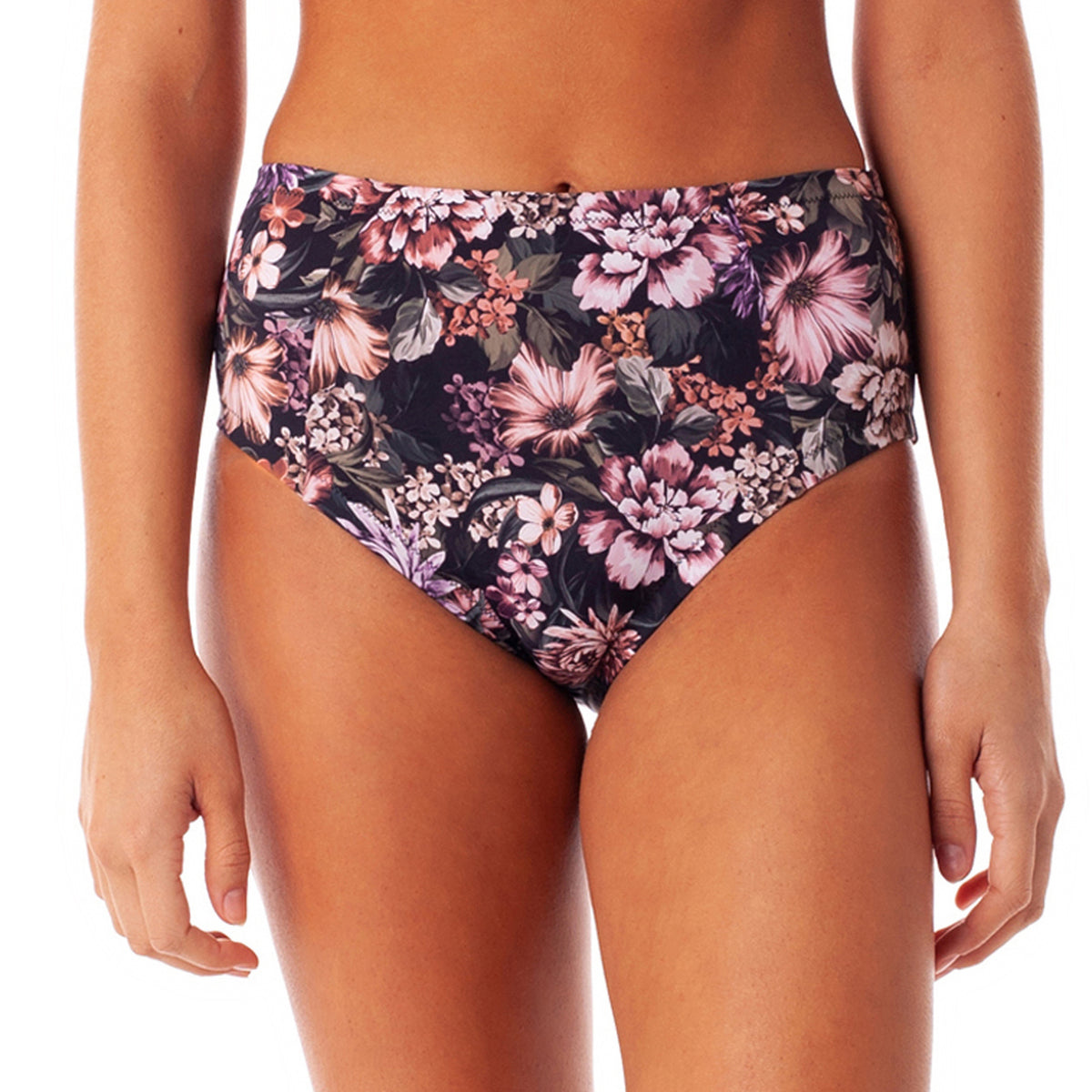 Rhythm Jolene Hi-Waisted Bikini Bottoms - Women's Black