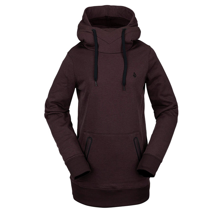 Volcom Polartec Ridin Hoodie - Women's Black Red