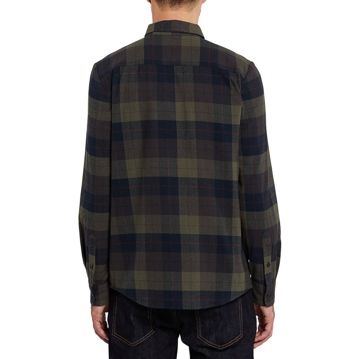 Volcom Caden Plaid Long-Sleeve Flannel - Men's Army Green Combo