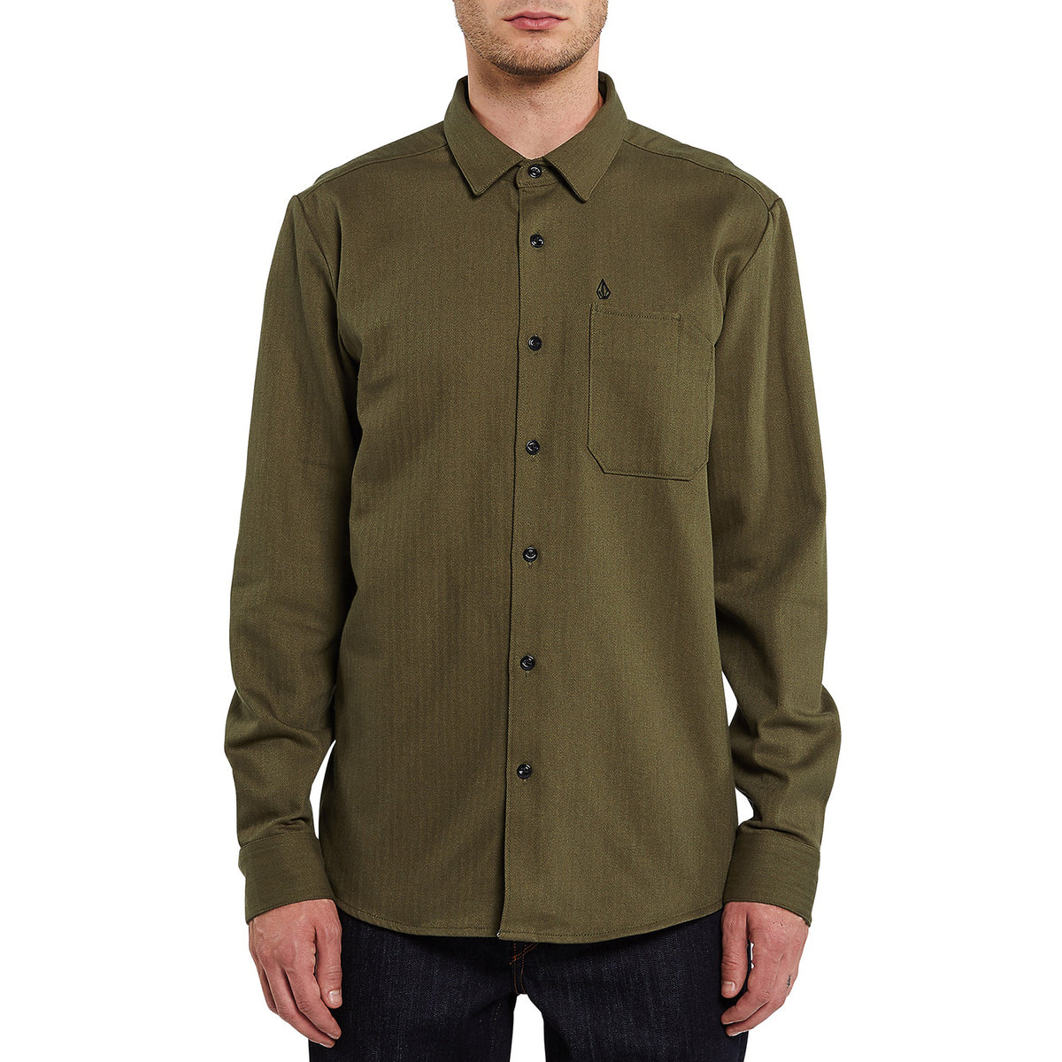 Volcom Ridgewell Long-Sleeve Shirt - Men's Military