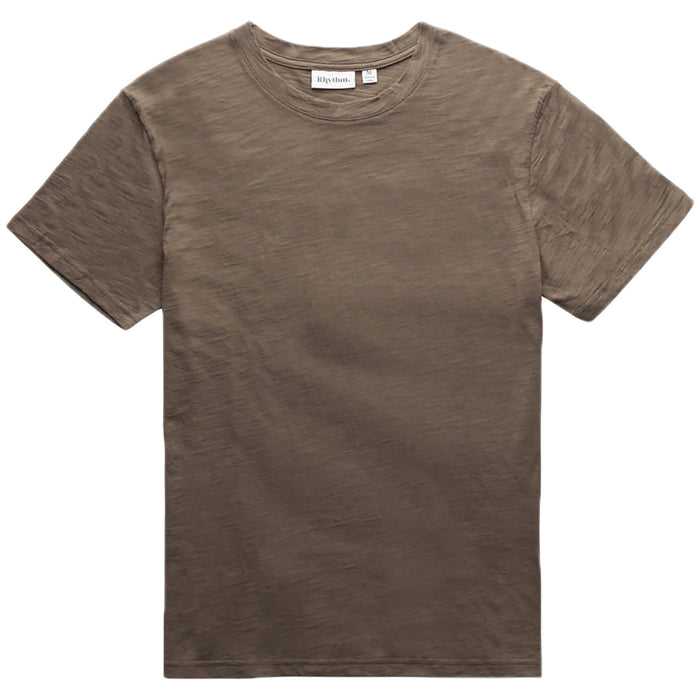 Rhythm Essential Slub T-Shirt - Men's Olive