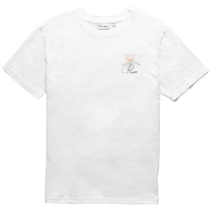 Rhythm For You Flower T-Shirt - Men's White