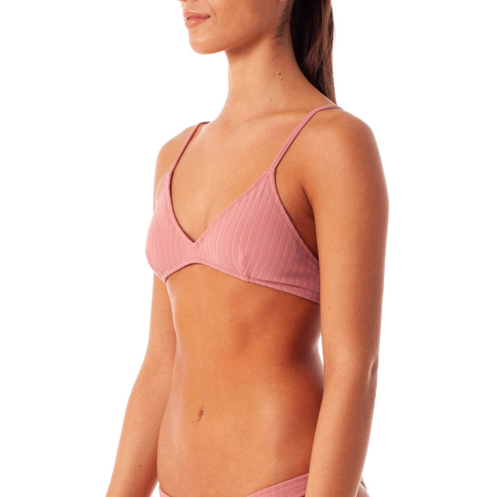 Rhythm Tulum Trilette Bikini Top - Women's Dusk