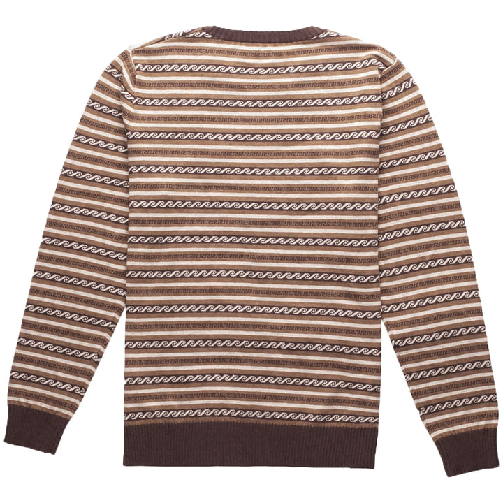 Rhythm Vintage Stripe Knit Sweater - Men's Brown