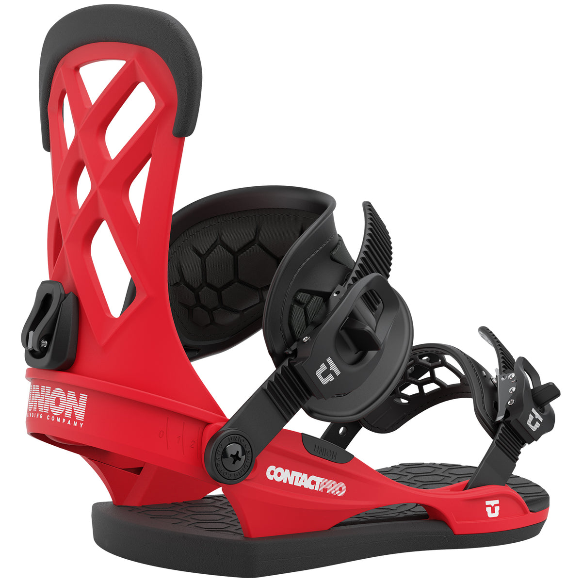 Union Contact Pro Snowboard Bindings 2021 Red