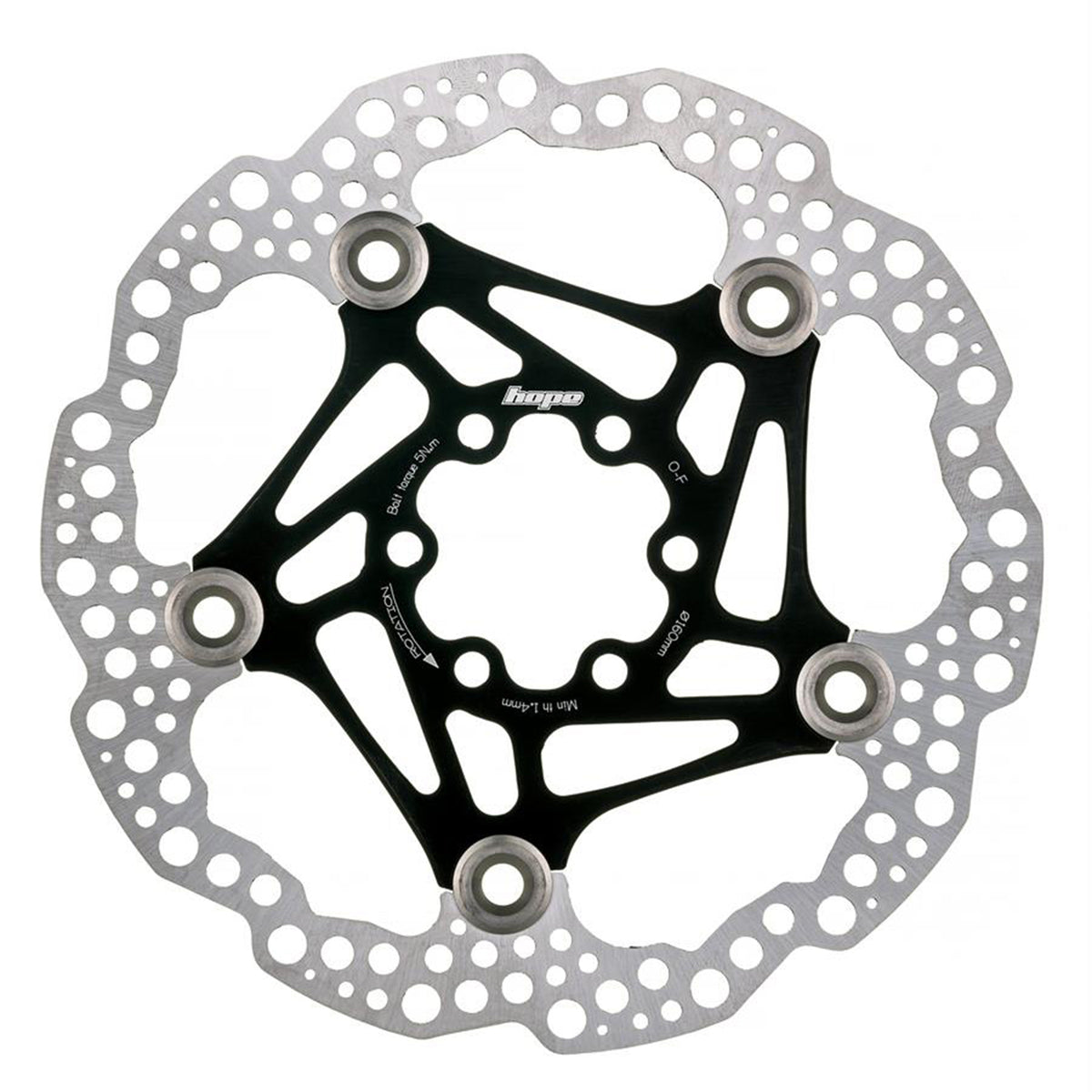 Hope Floating Disc Brake Rotor Black