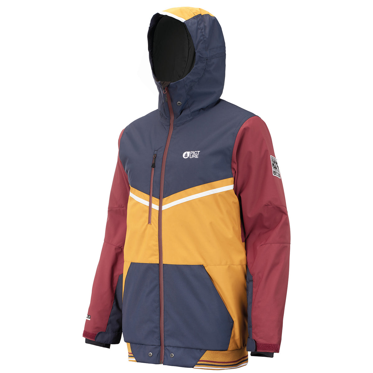 Picture Organic Panel Jacket - Men's Camel Dark Blue