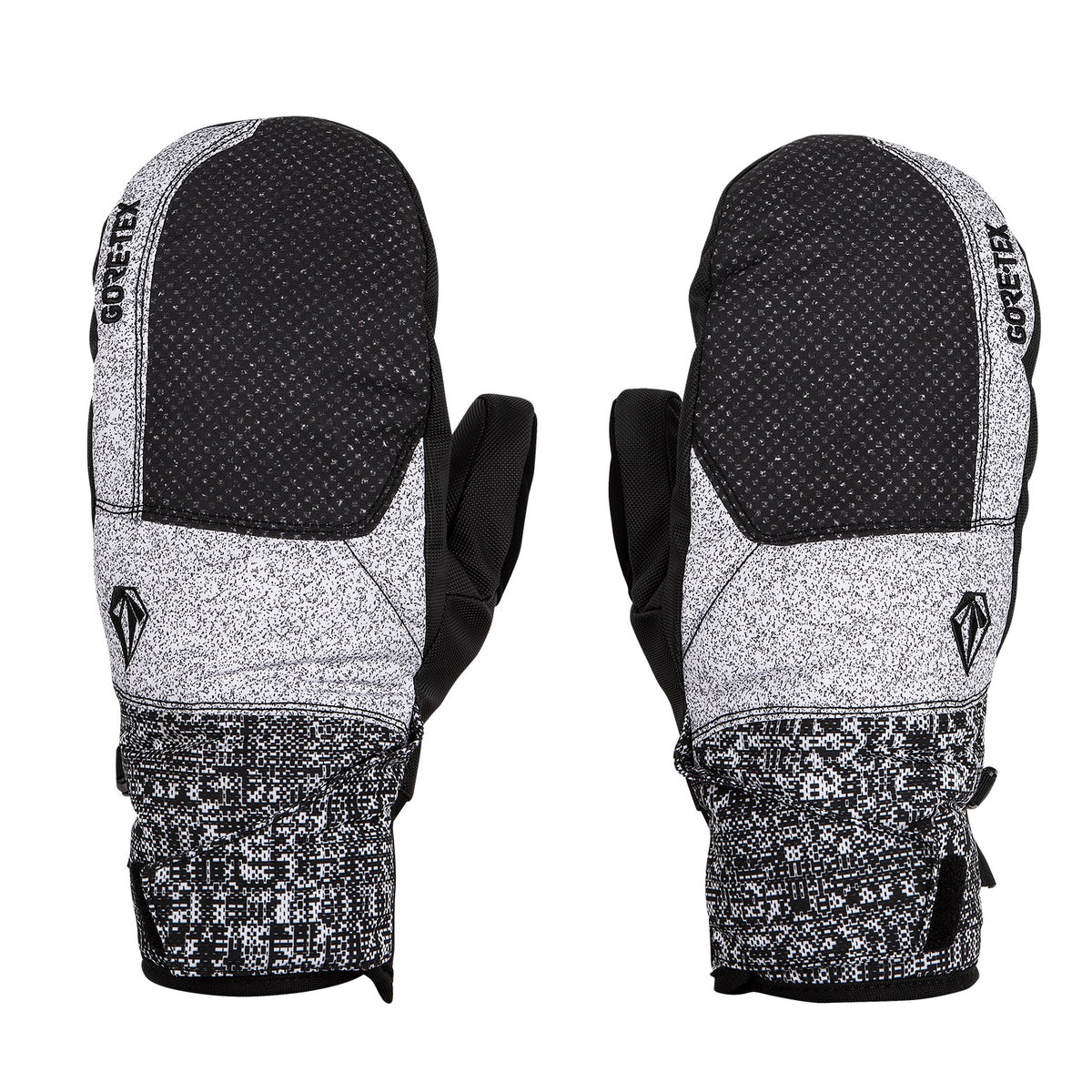 Volcom Stay Dry GORE-TEX Mittens Black Check