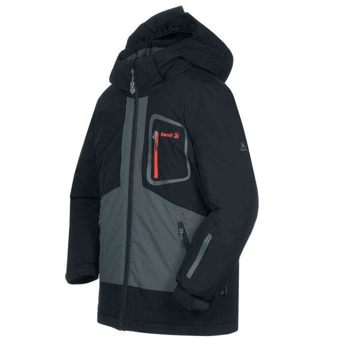 Kamik Apparel Ben CB Jacket - Boys' Cement/Black