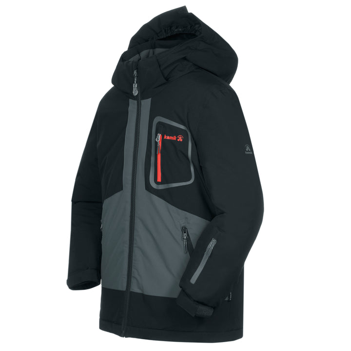 Kamik Apparel Ben CB Jacket - Boys' Cement/Black