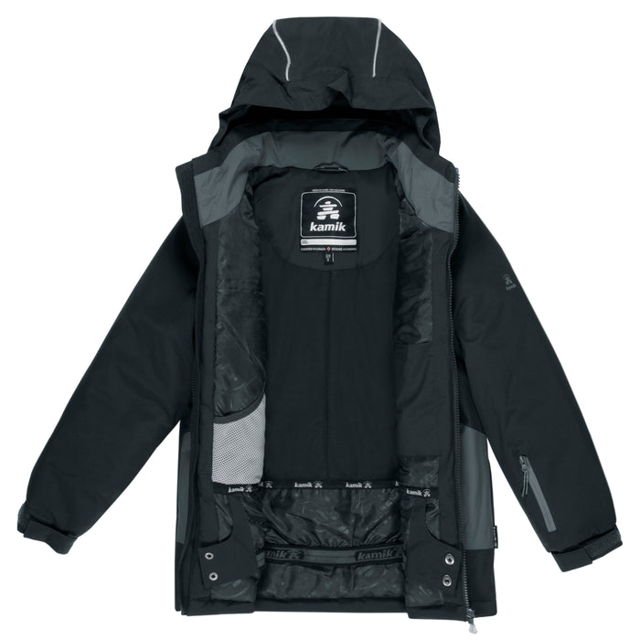 Kamik Apparel Ben CB Jacket - Boys' Cement/Black