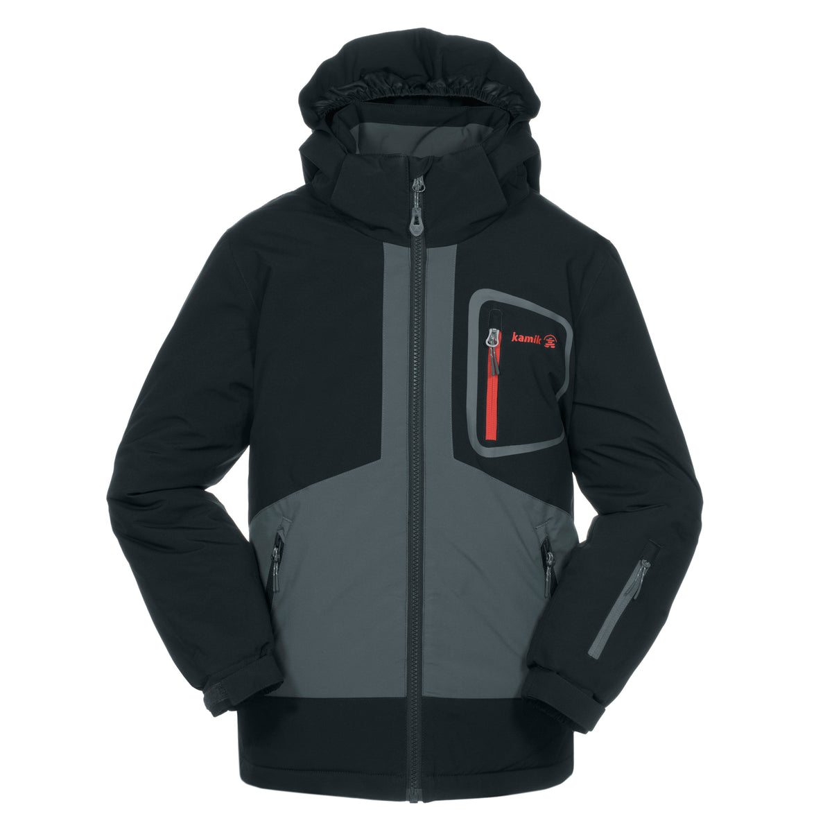 Kamik Apparel Ben CB Jacket - Boys' Cement/Black