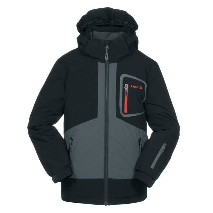 Kamik Apparel Ben CB Jacket - Boys' Cement/Black