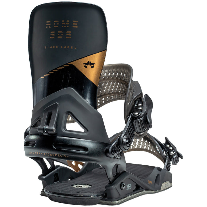 Rome Black Label Snowboard Bindings 2021 Black Copper