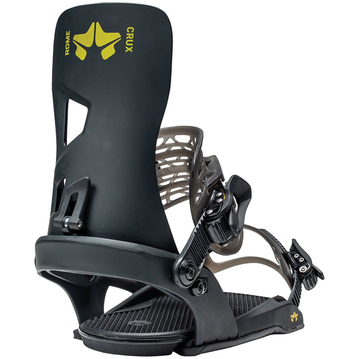 Rome Crux Snowboard Bindings 2021 Black